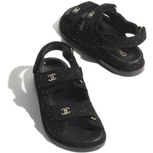 2023 Chanel sparkle Dad Sandals